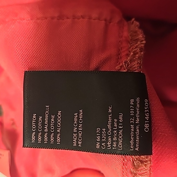 NWT Urban Outfitters BDG High & Wide Bright Pink Jeans Size 30 - Picture 11 of 12